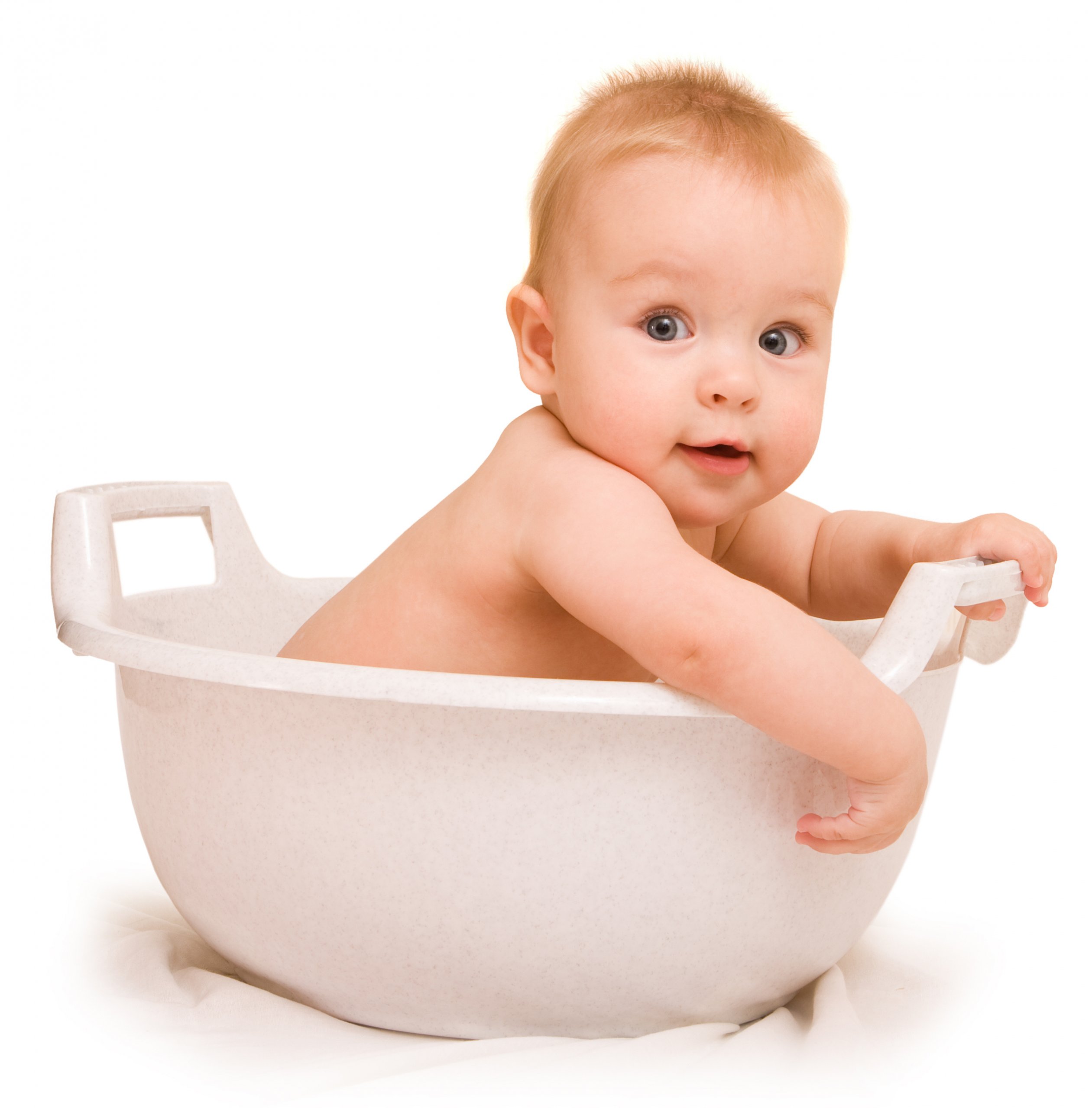 cute baby in a bath tub